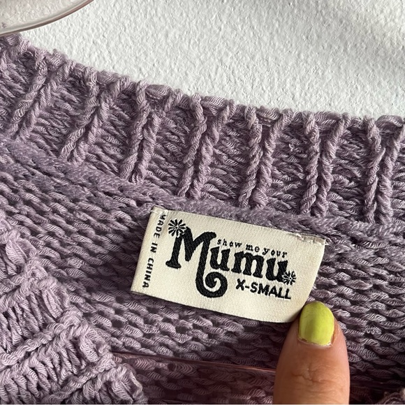 Show me your mumu Woodsy knit sweater in Sunset stripe Size XS - Picture 9 of 9
